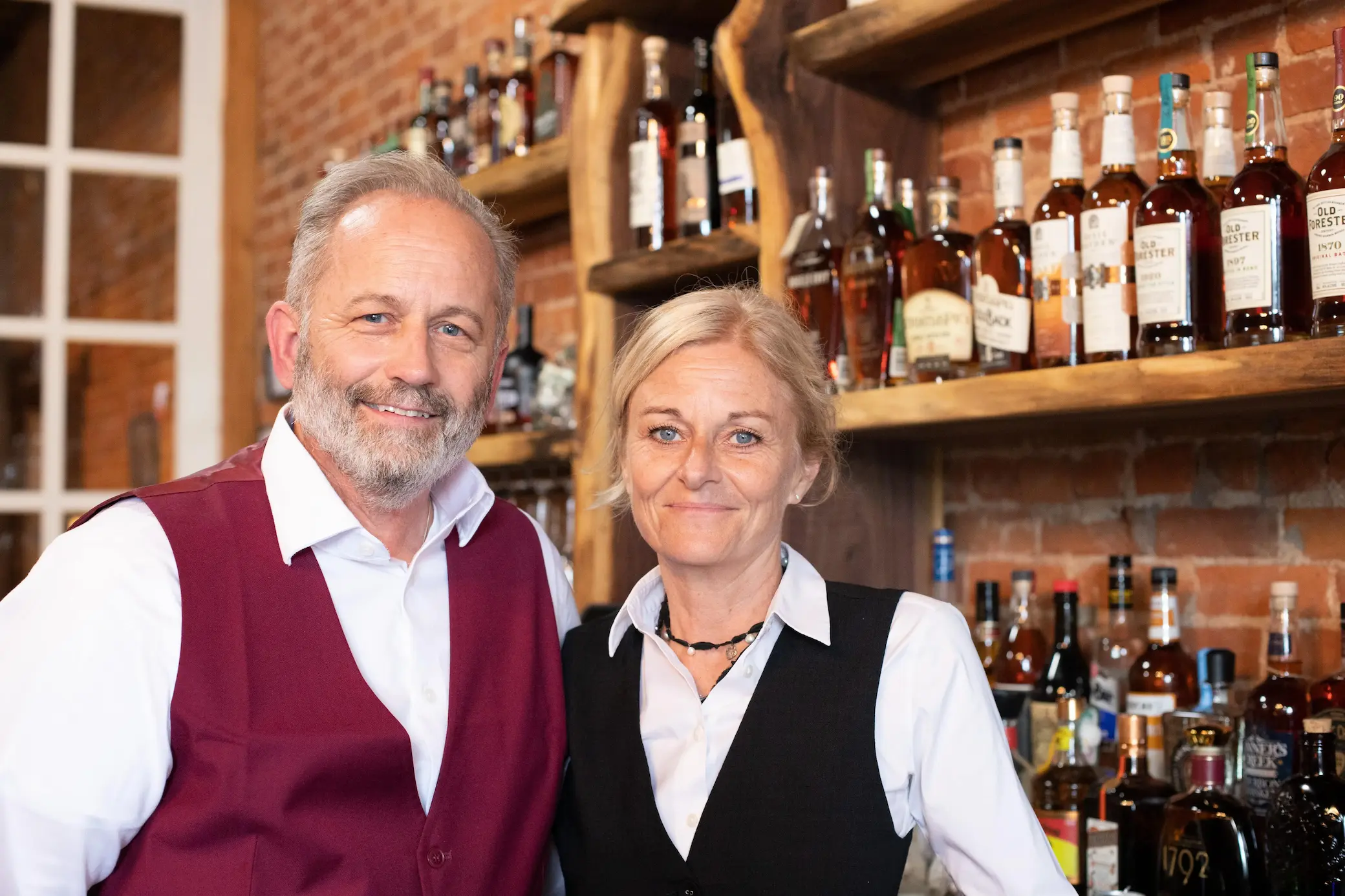 John and Cathy Bostic, the owners of 1838 Bourbon and Wine Bar